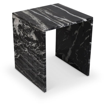 Pienza Black Marble End Table