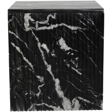 Pienza Black Marble End Table