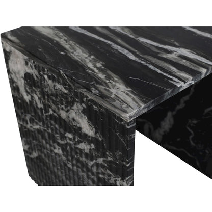 Pienza Black Marble End Table