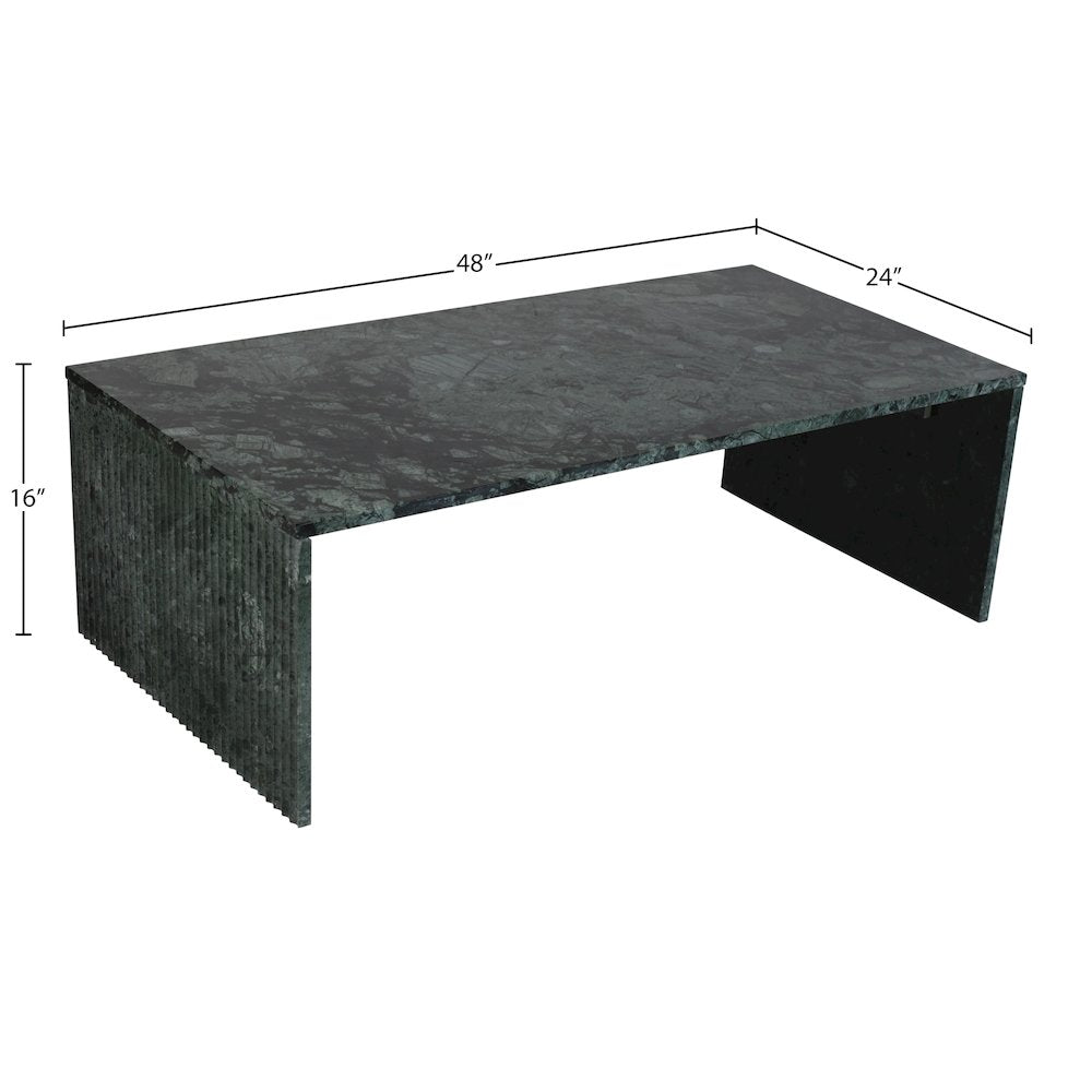 Pienza Green Marble Coffee Table