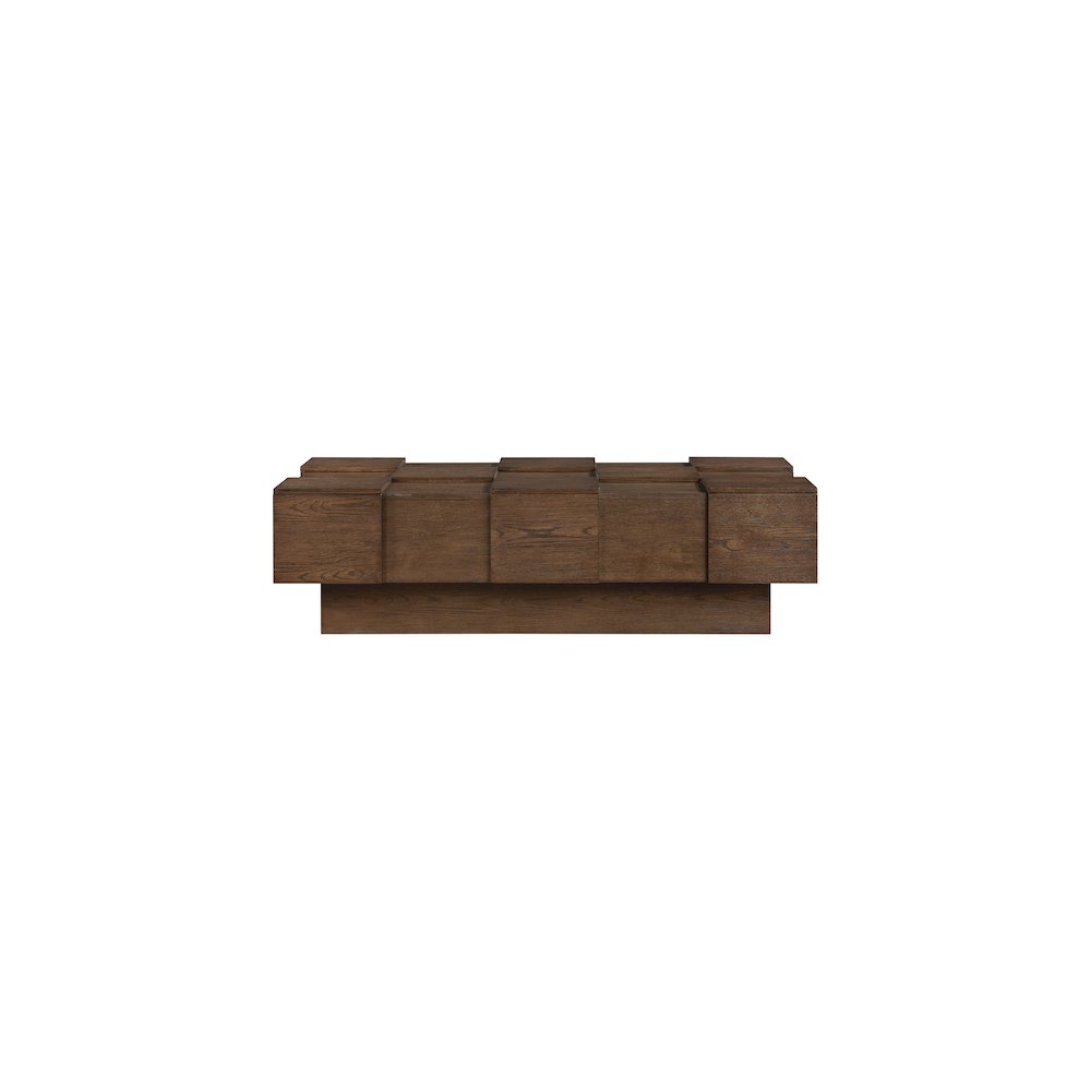 Anzio Brown Oak Veneer Coffee Table