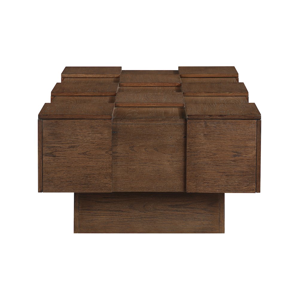 Anzio Brown Oak Veneer Coffee Table