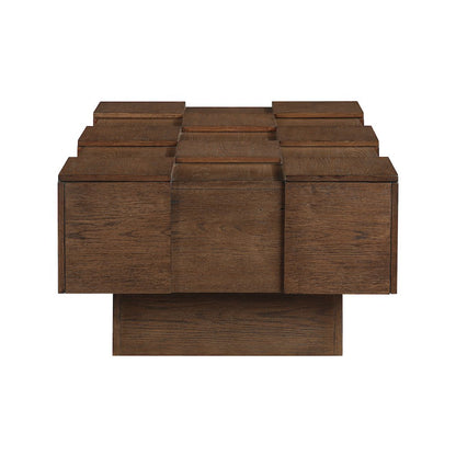 Anzio Brown Oak Veneer Coffee Table