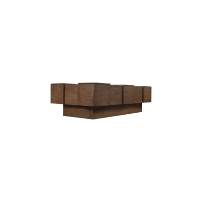 Anzio Brown Oak Veneer Coffee Table