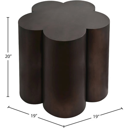 Lucky Brown Iron End Table