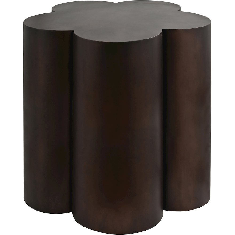 Lucky Brown Iron End Table