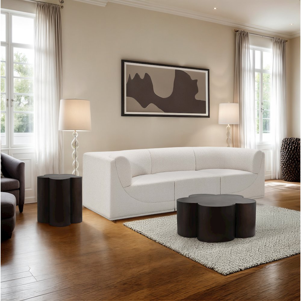 Lucky Brown Iron End Table