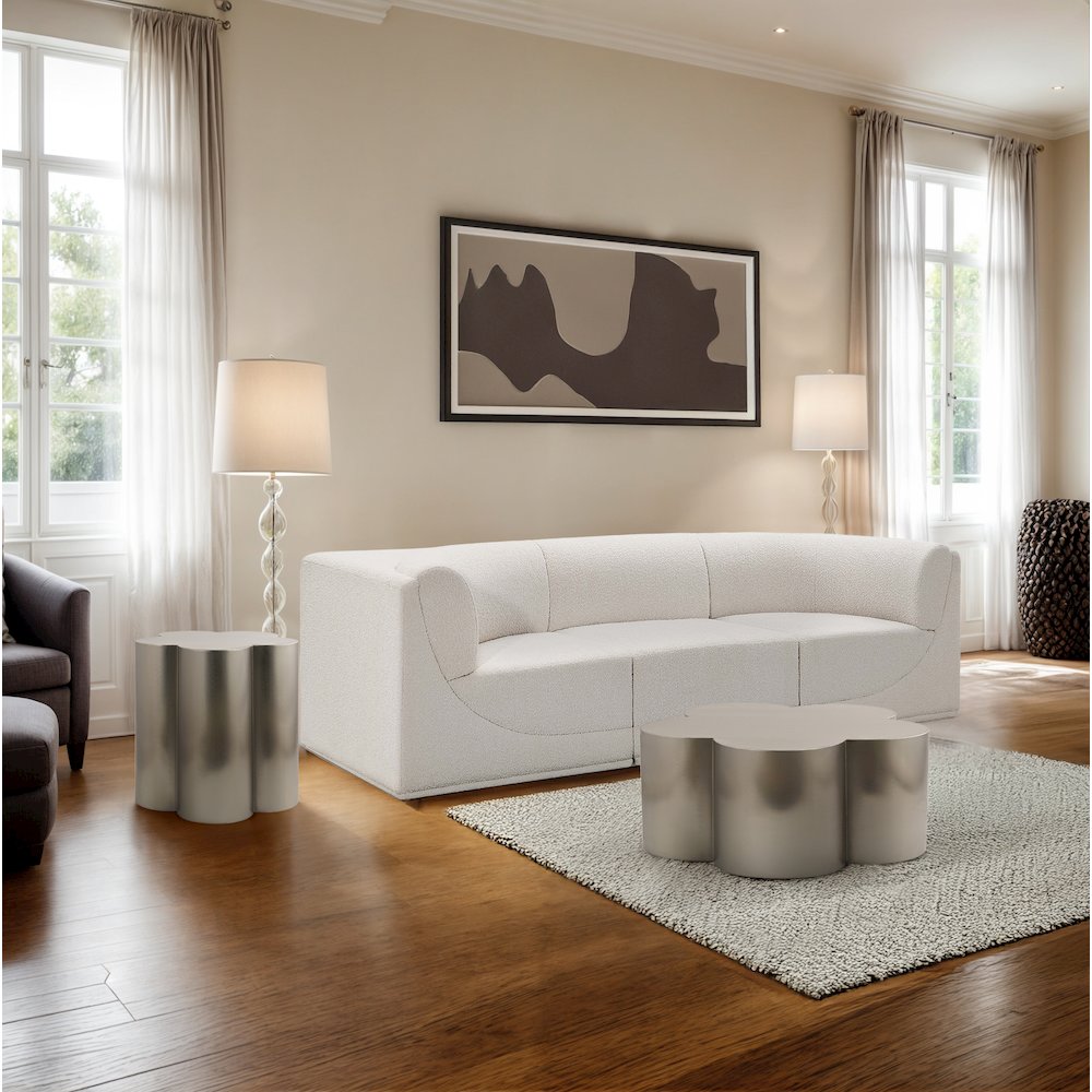 Lucky Silver Iron End Table