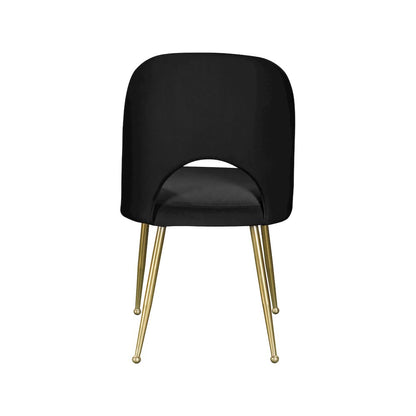 Logan Black Velvet Dining Chair, Set of 2