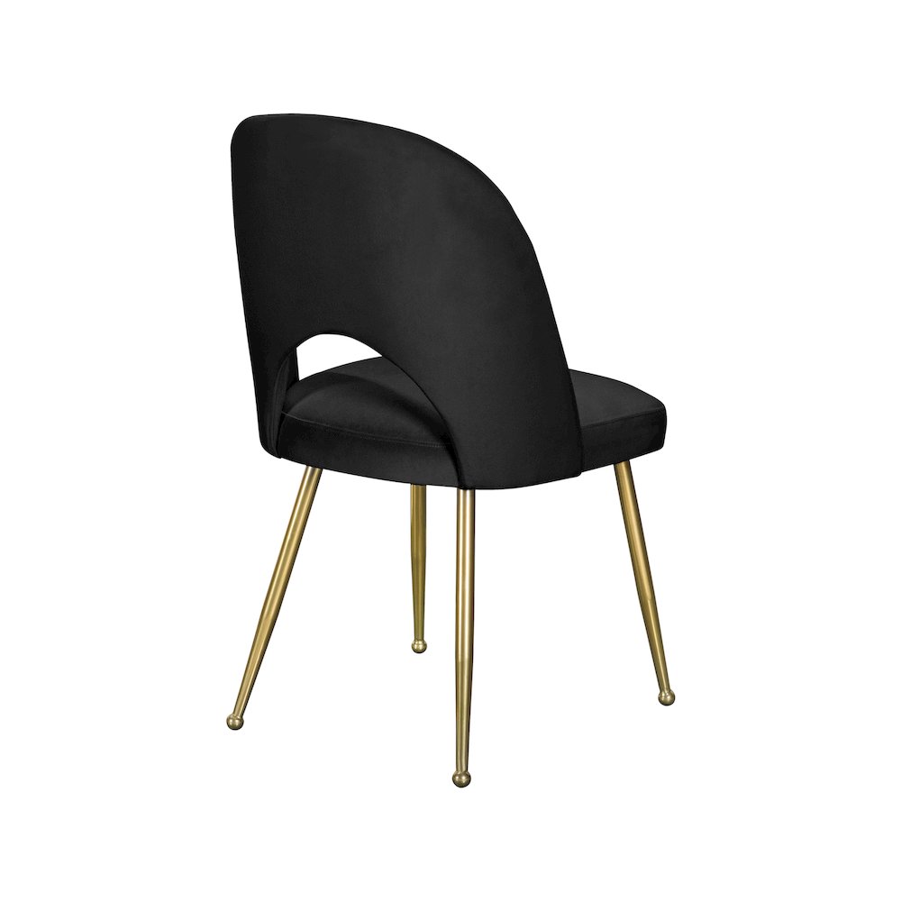 Logan Black Velvet Dining Chair, Set of 2