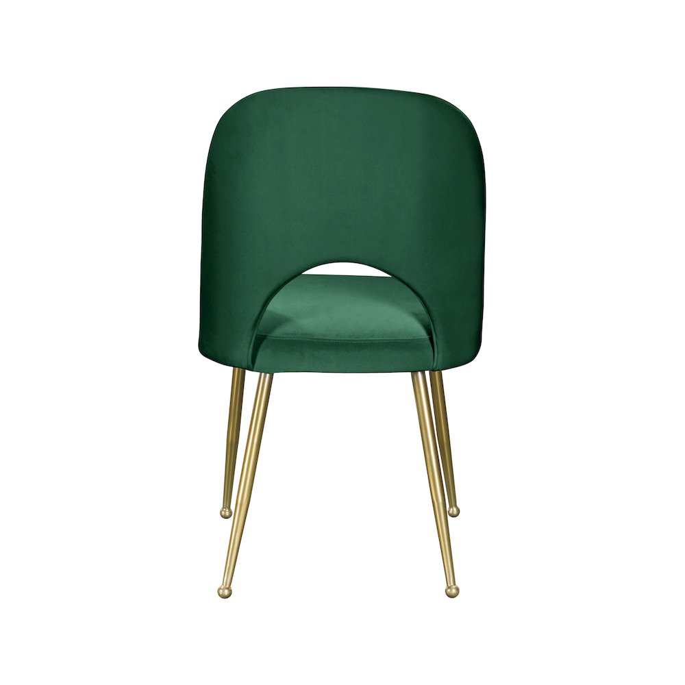 Logan Green Velvet Dining Chair, Set of 2