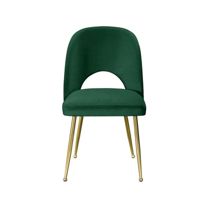 Logan Green Velvet Dining Chair, Set of 2