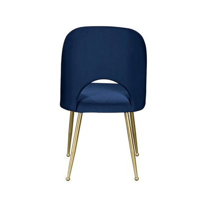 Logan Navy Velvet Dining Chair, Set of 2