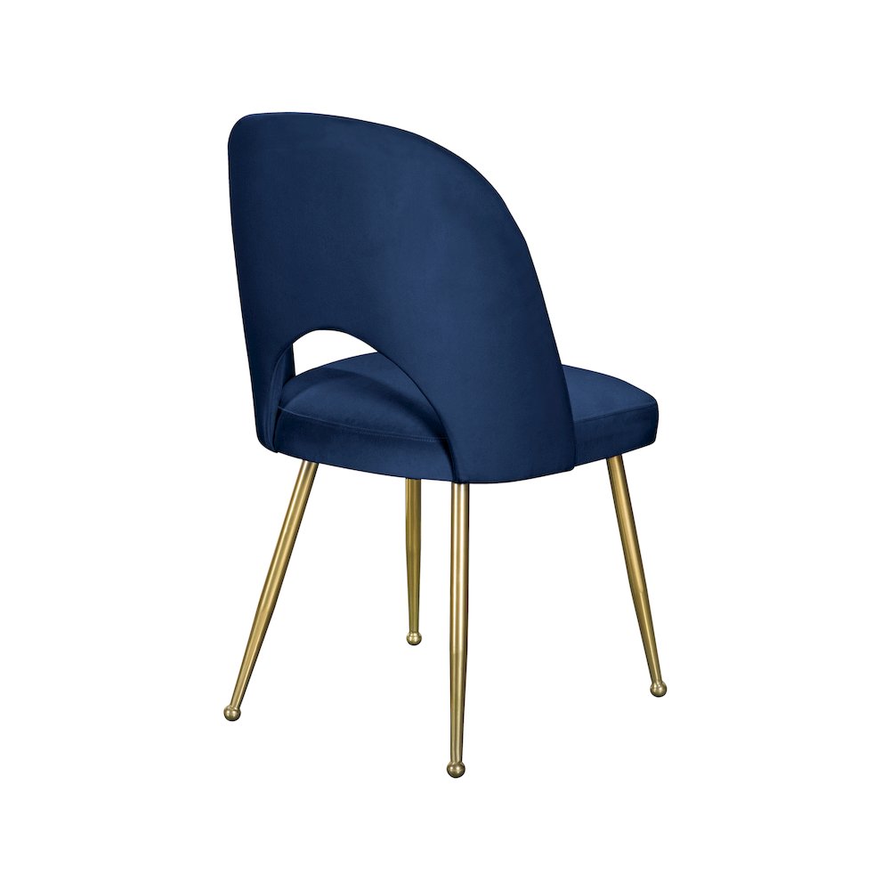 Logan Navy Velvet Dining Chair, Set of 2