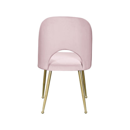 Logan Pink Velvet Dining Chair, Set of 2
