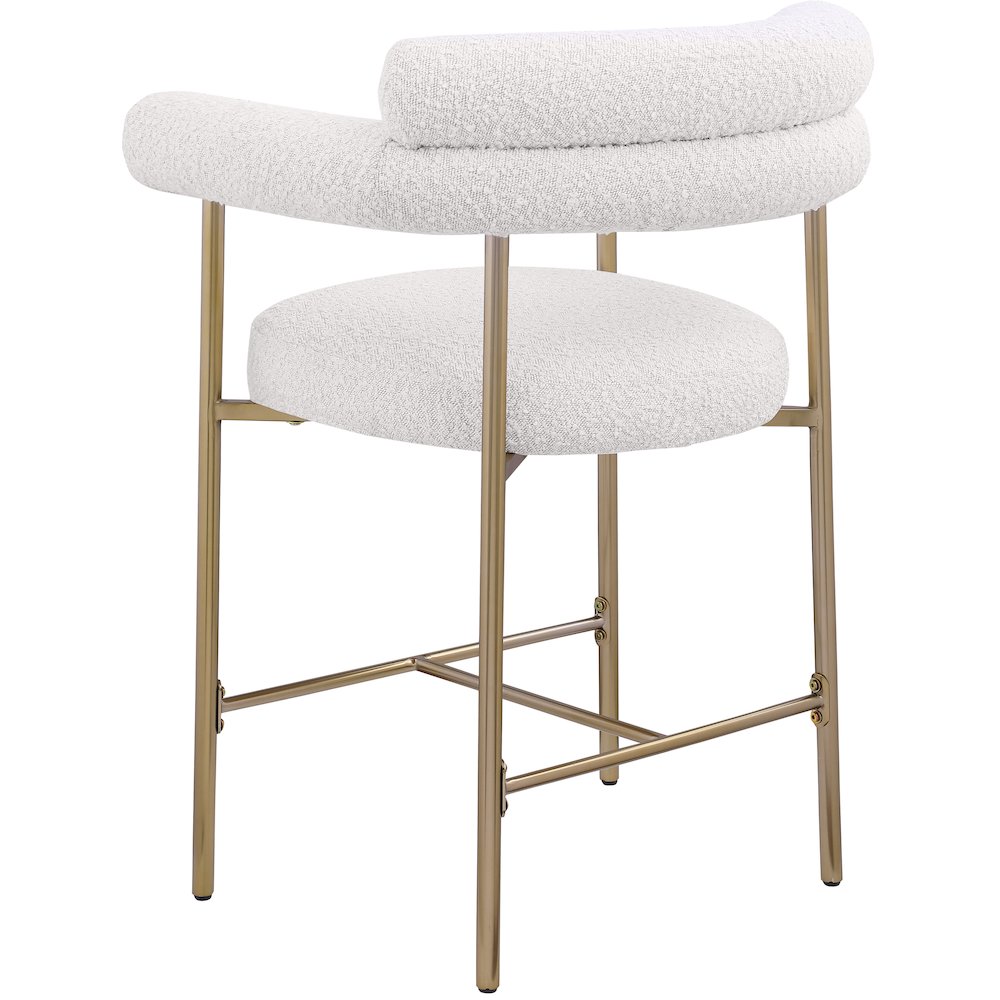 Blake Cream Boucle Fabric Counter Stool, Set of 2