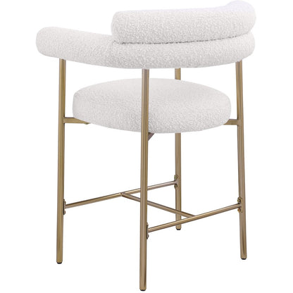 Blake Cream Boucle Fabric Counter Stool, Set of 2