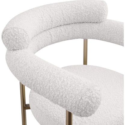 Blake Cream Boucle Fabric Counter Stool, Set of 2