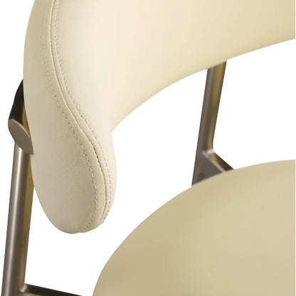 Lupita Cream Vegan Leather Counter Stool, Set of 2