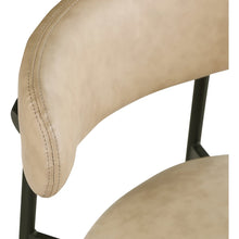 Lupita Tan Vegan Leather Counter Stool, Set of 2