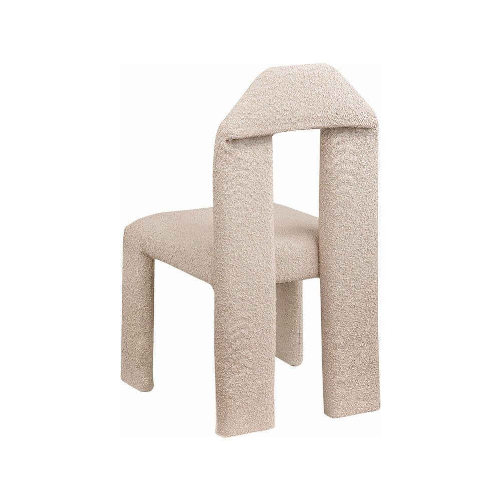 Bennett Beige Boucle Fabric Dining Chair, Set of 2