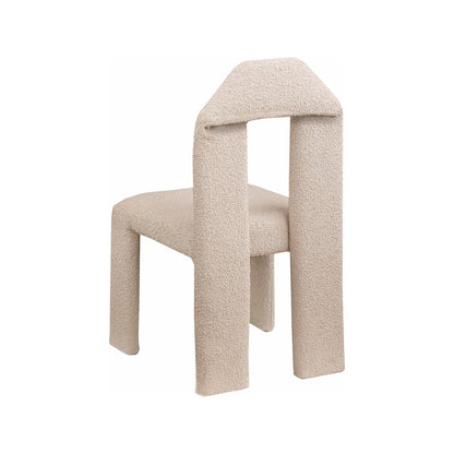 Bennett Beige Boucle Fabric Dining Chair, Set of 2
