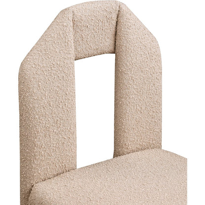 Bennett Beige Boucle Fabric Dining Chair, Set of 2