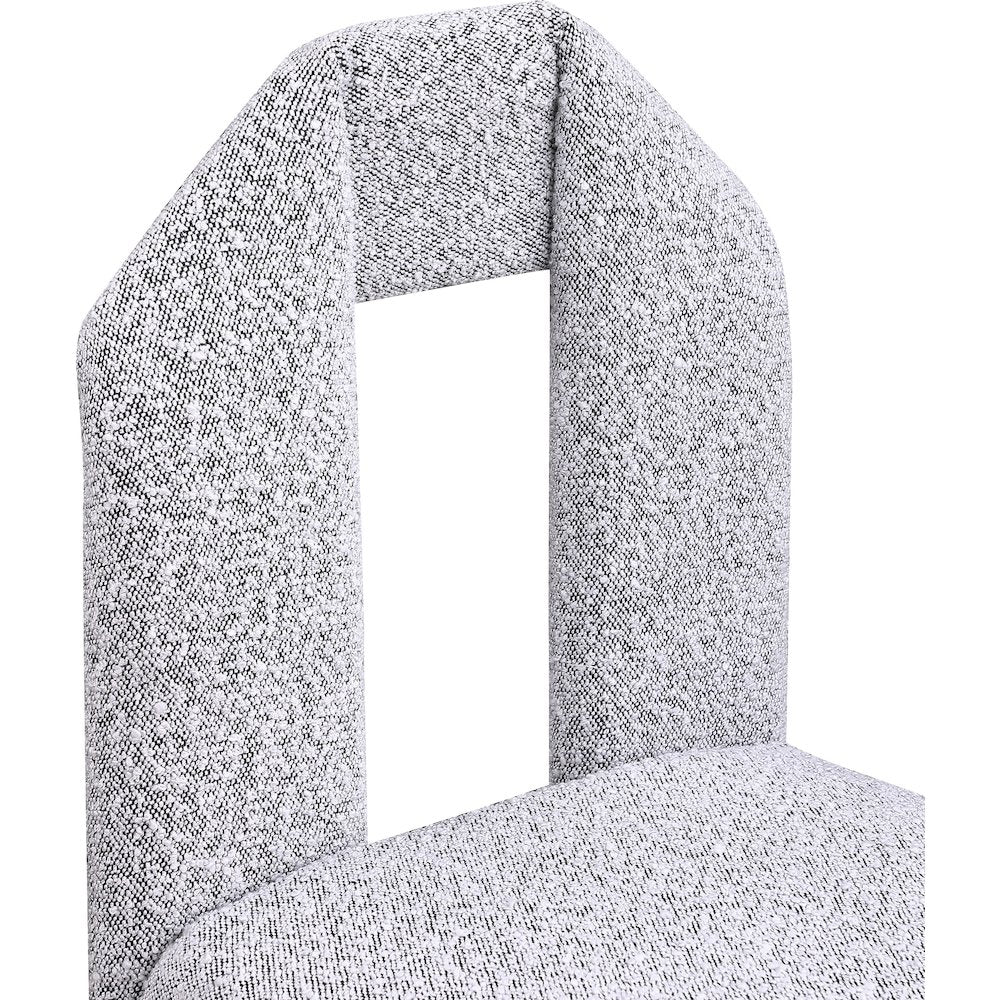 Bennett Grey Boucle Fabric Dining Chair, Set of 2