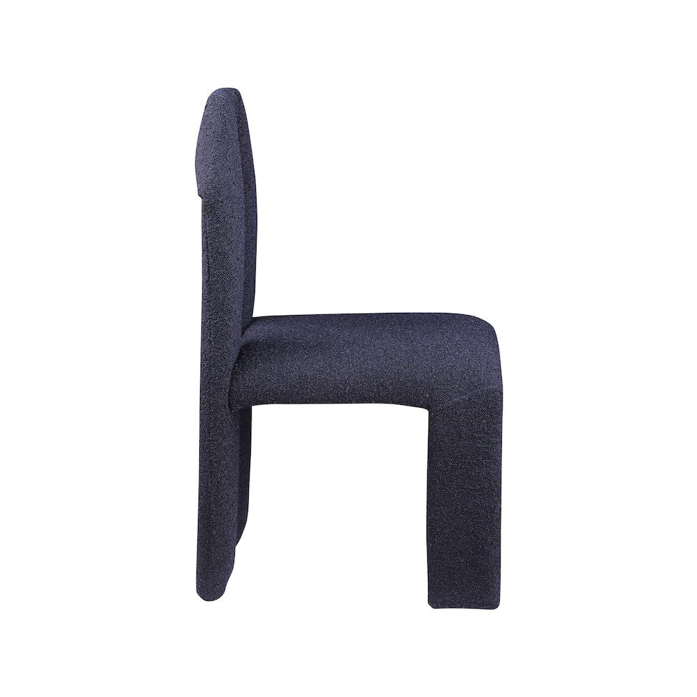 Bennett Navy Boucle Fabric Dining Chair, Set of 2