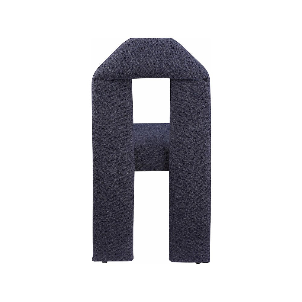 Bennett Navy Boucle Fabric Dining Chair, Set of 2