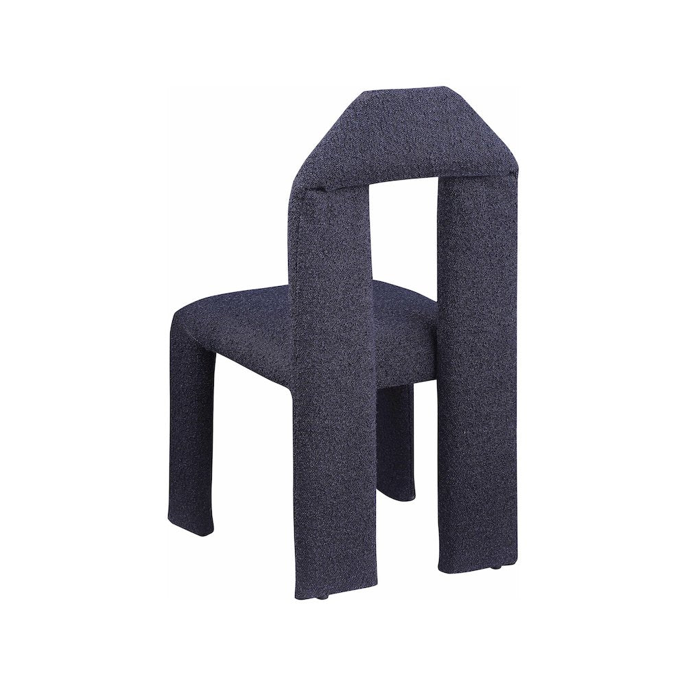 Bennett Navy Boucle Fabric Dining Chair, Set of 2