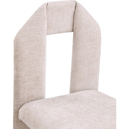 Bennett Beige Chenille Fabric Dining Chair, Set of 2