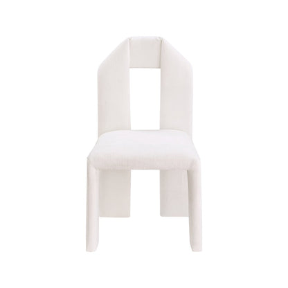 Bennett Cream Chenille Fabric Dining Chair, Set of 2