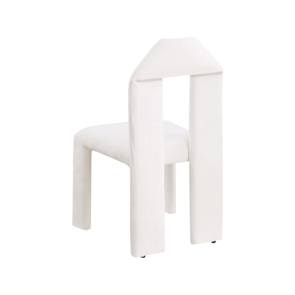 Bennett Cream Chenille Fabric Dining Chair, Set of 2