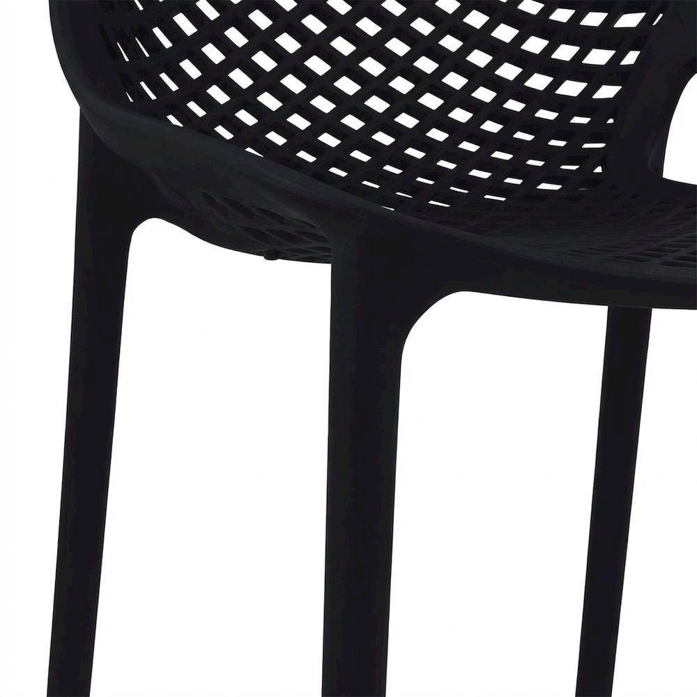 Contemporary Outdoor Patio Dining Chair Set Of 4 With Uv-Protection Finish