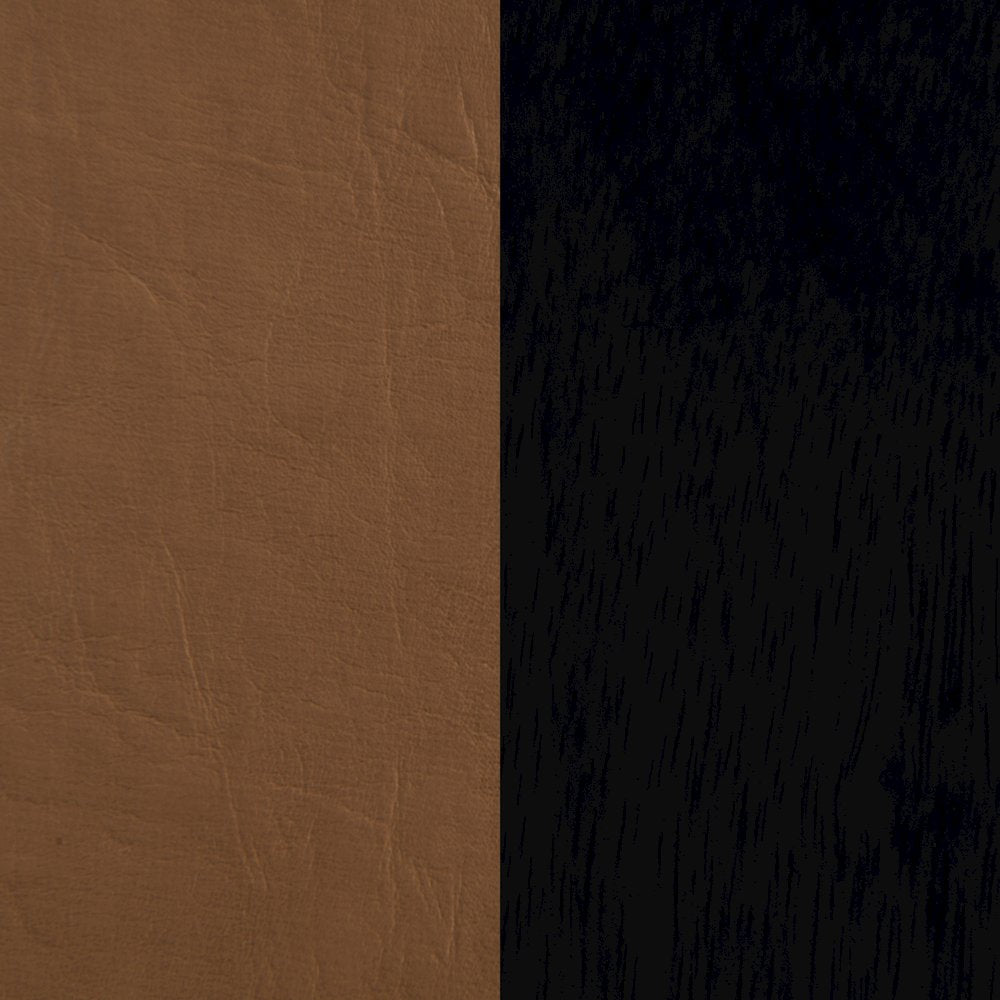 Abigail Cognac Vegan Leather Full Bed