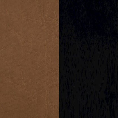 Abigail Cognac Vegan Leather Full Bed
