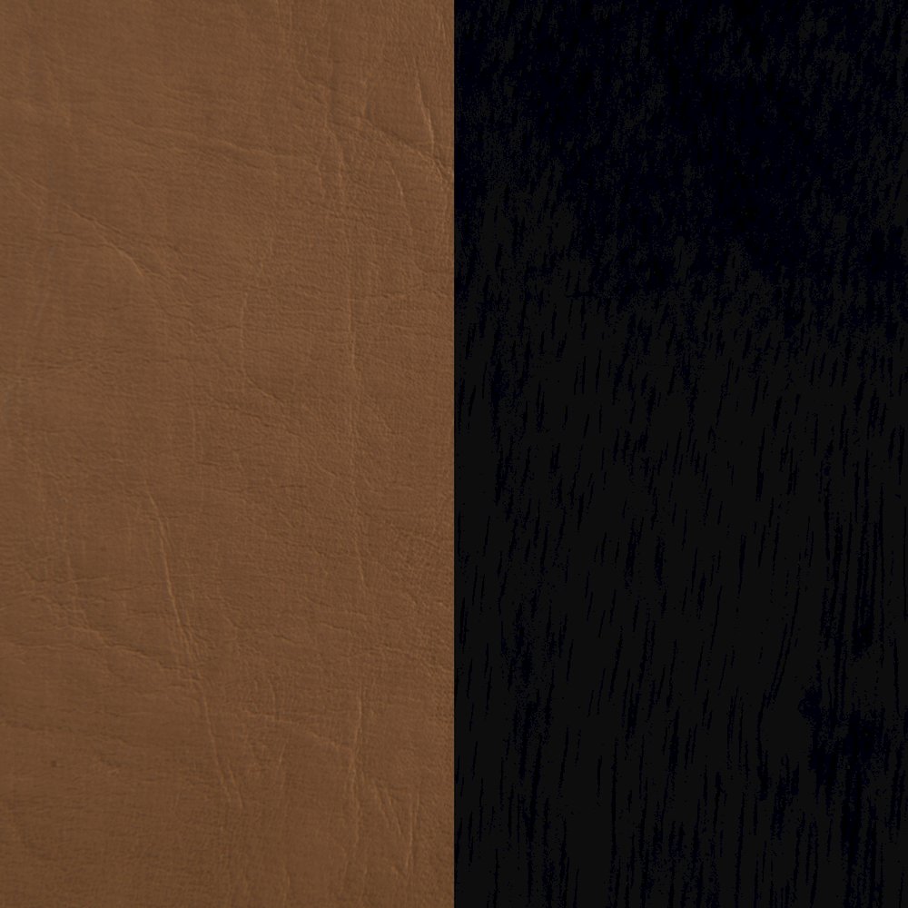 Abigail Cognac Vegan Leather King Bed