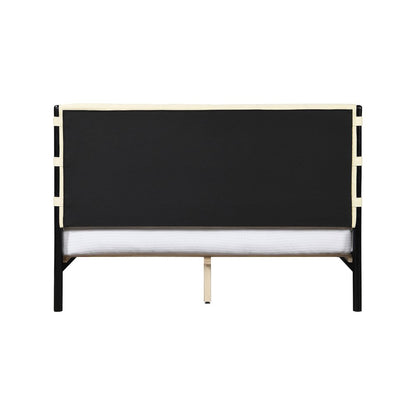 Abigail Cream Vegan Leather King Bed