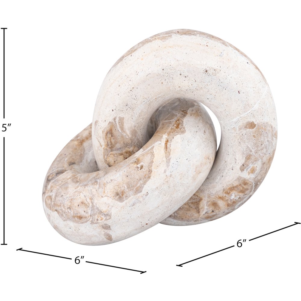 Knot Beige Marble Decorative Knot