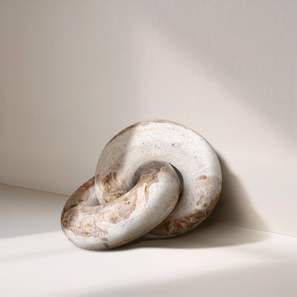 Knot Beige Marble Decorative Knot