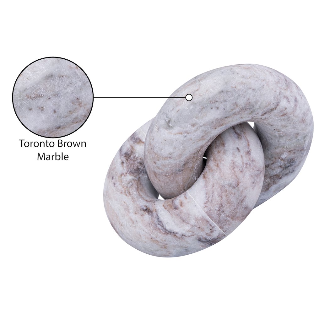 Knot Brown Marble Decorative Knot