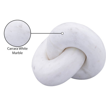 Knot White Marble Decorative Knot