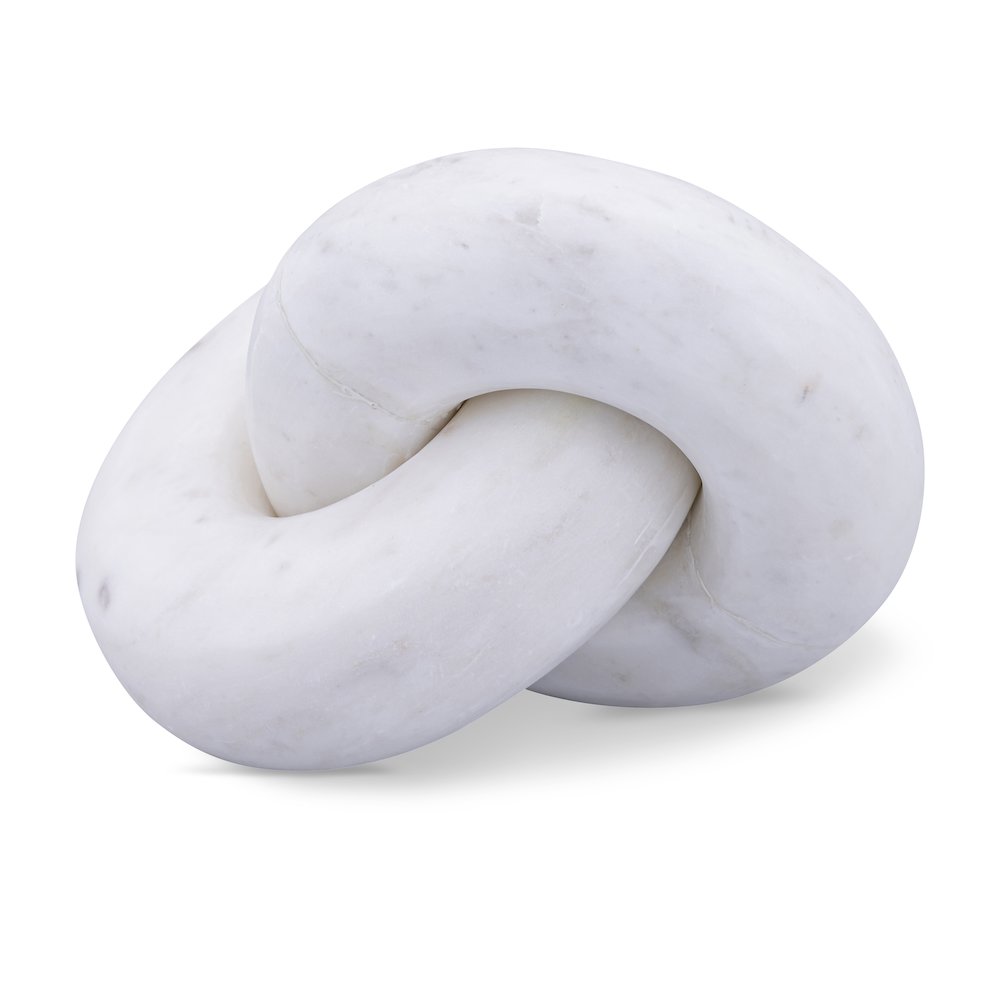 Knot White Marble Decorative Knot