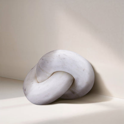 Knot White Marble Decorative Knot