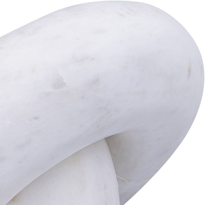Knot White Marble Decorative Knot