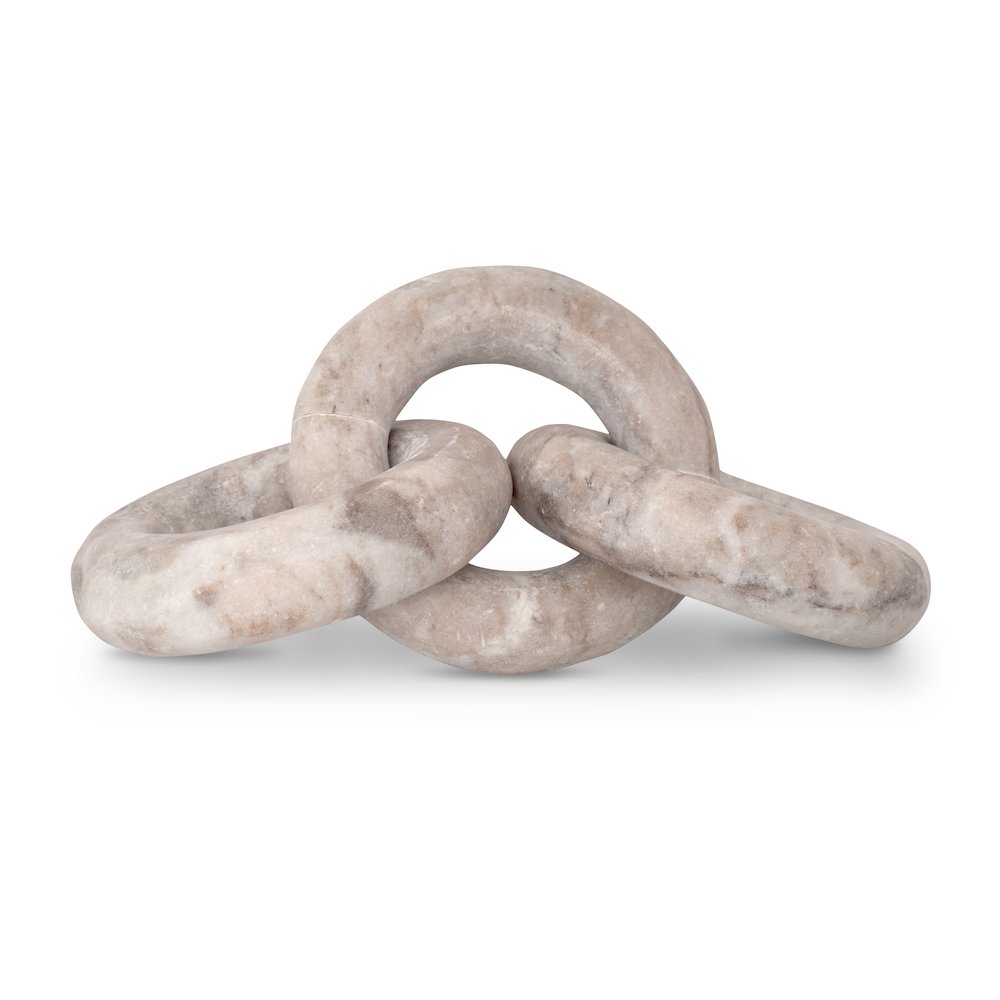 Rings Brown Marble Decorative Chain Links