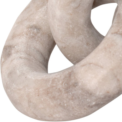 Rings Brown Marble Decorative Chain Links