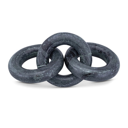 Rings Green Marble Decorative Chain Links