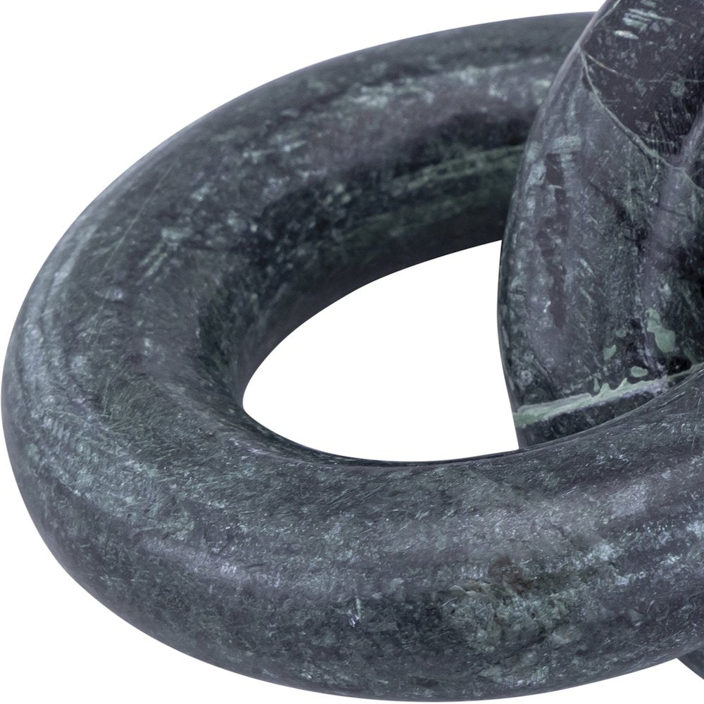 Rings Green Marble Decorative Chain Links